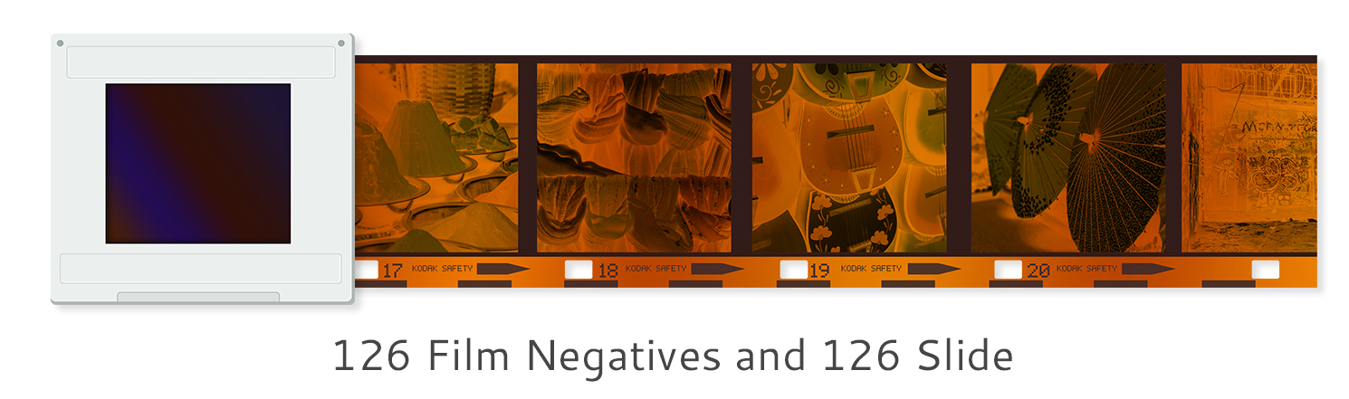 126 Film Negatives and 126 Slides